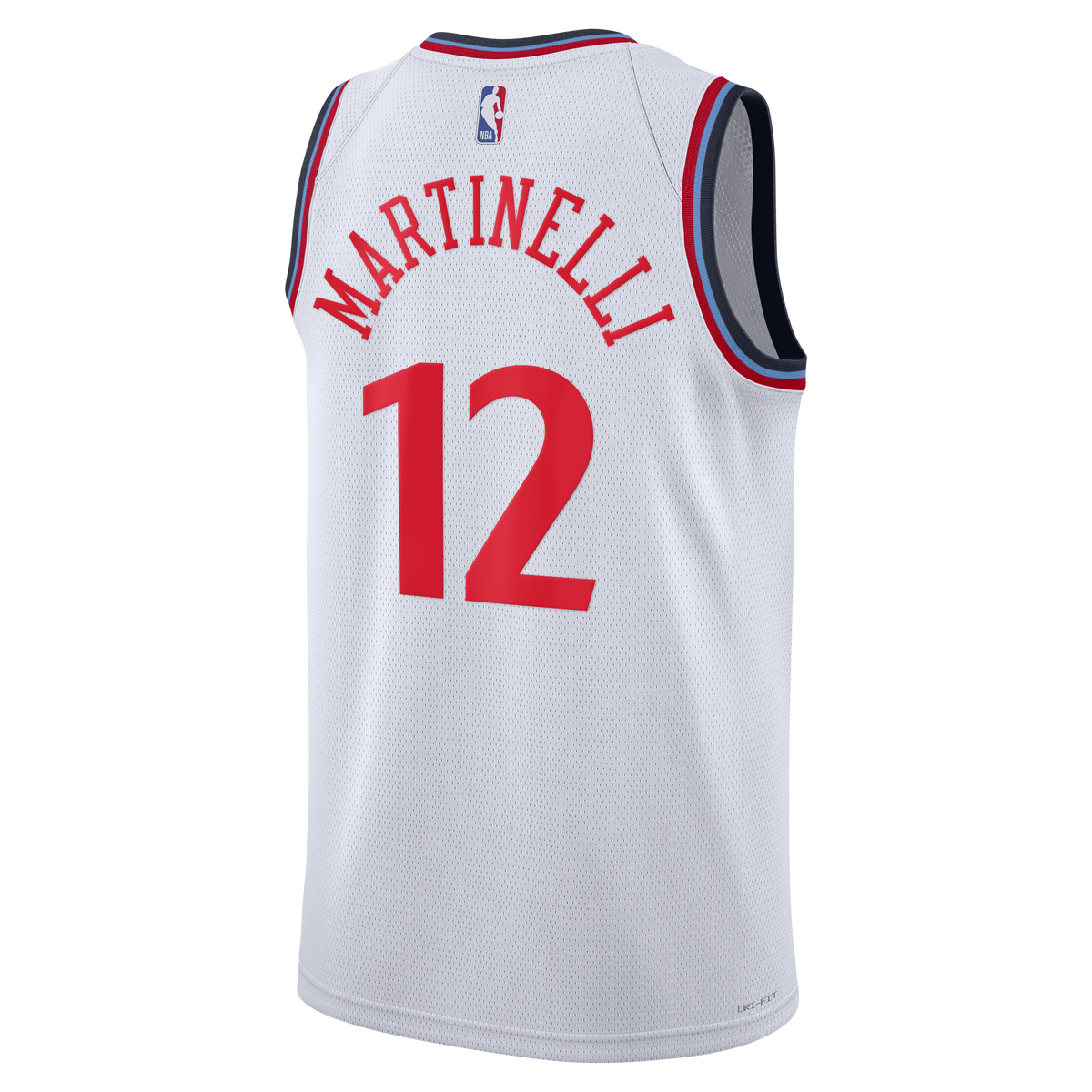 Nick Martinelli Los Angeles Clippers Association Edition Replica Swingman Basketball Jersey - White - Unisex