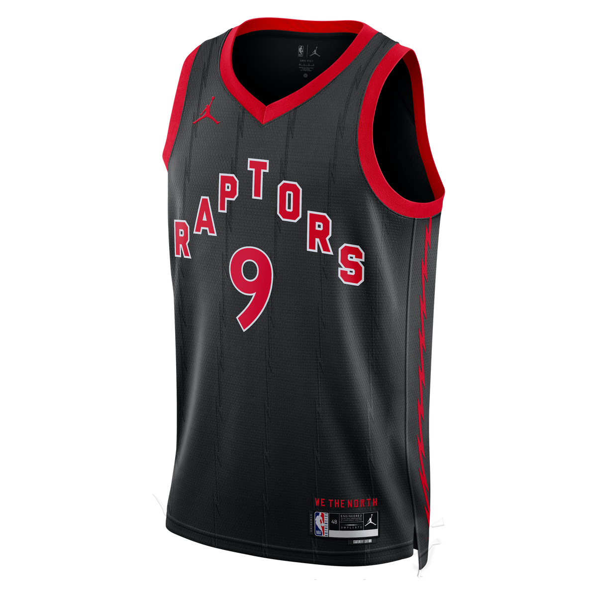 RJ Barrett Toronto Raptors Statement Edition Swingman Basketball Jersey - Black - Unisex