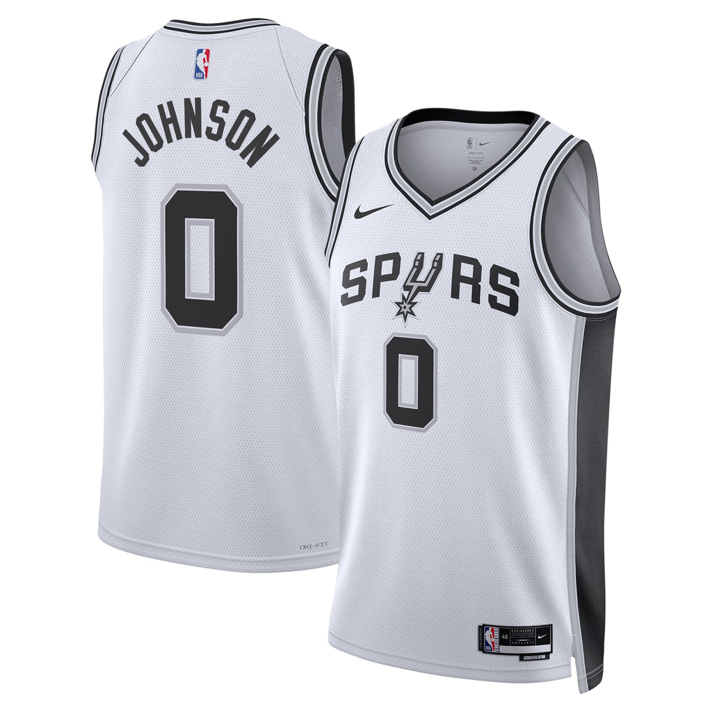 Keldon Johnson San Antonio Spurs Association Edition Swingman Basketball Jersey - White - Unisex