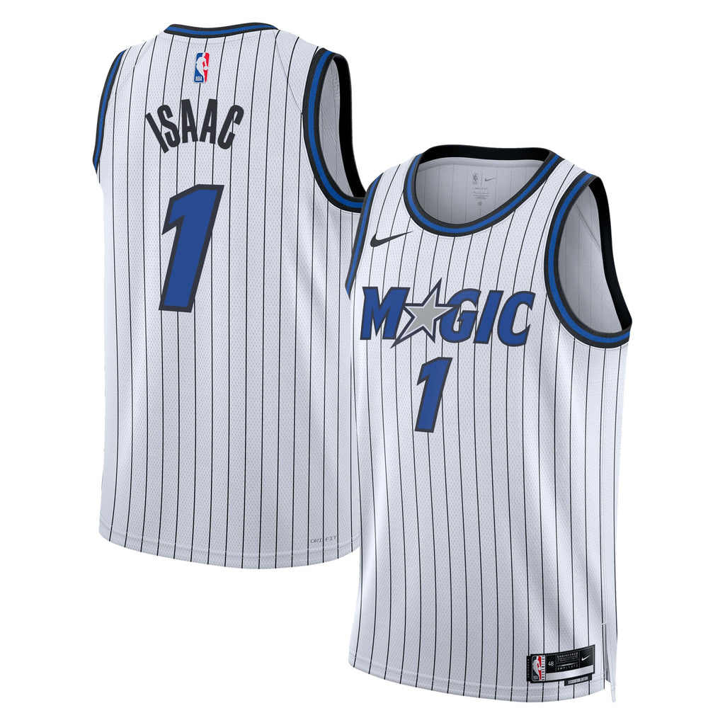 Jonathan Isaac Orlando Magic Association Edition Replica Swingman Basketball Jersey - White - Unisex
