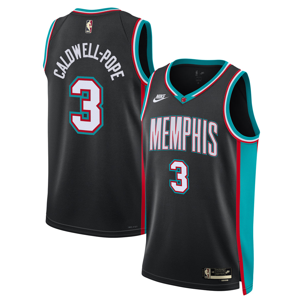 Kentavious Caldwell - Pope Memphis Grizzlies Classic Edition Basketball Jersey - Black - Unisex