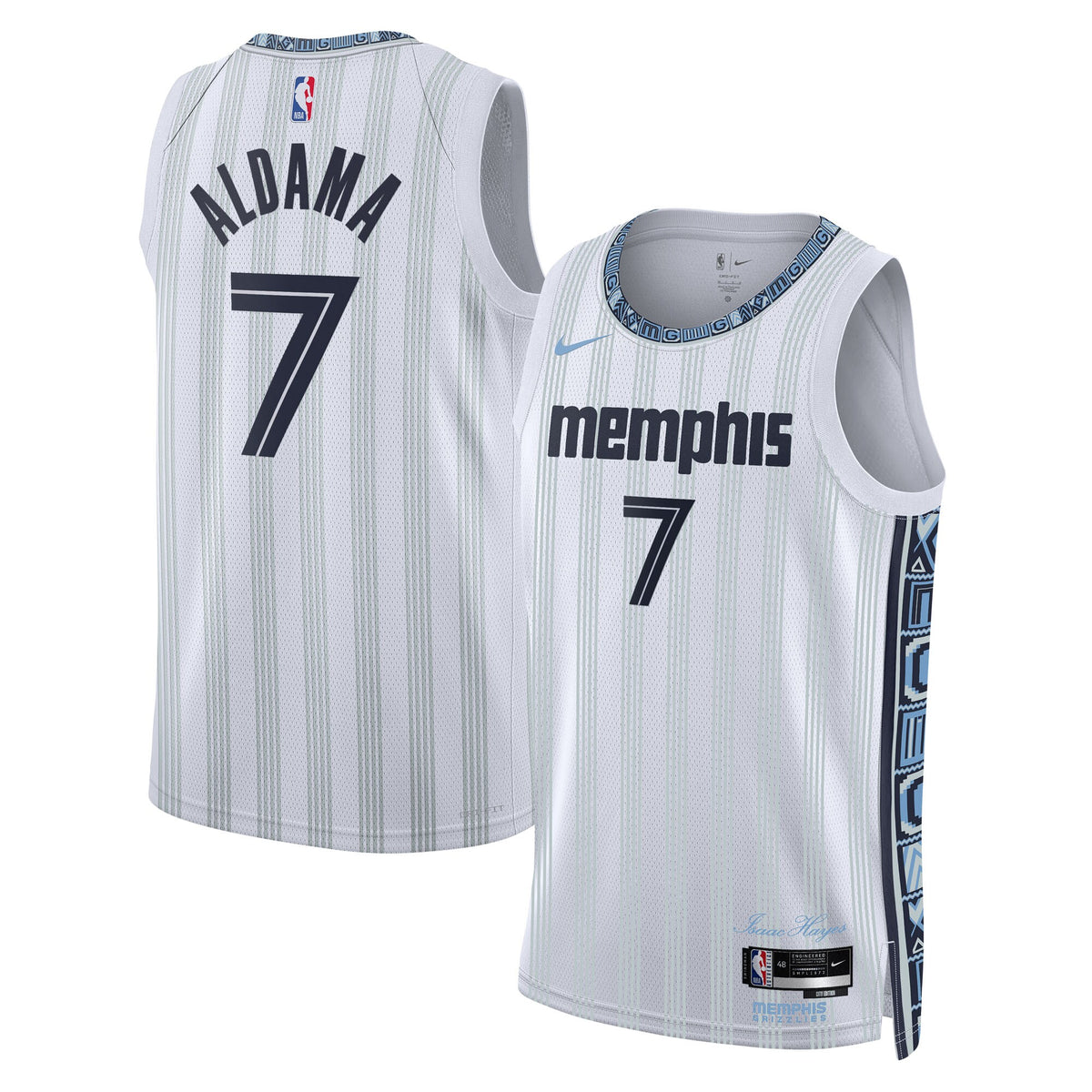 Santi Aldama Memphis Grizzlies 2025/26 City Edition Swingman Basketball Jersey - Gray - Unisex