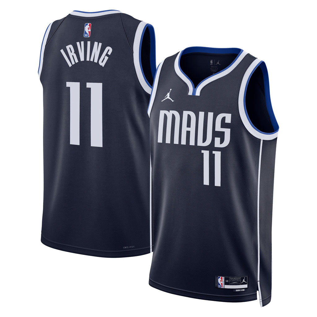 Kyrie Irving Dallas Mavericks Statement Edition Swingman Basketball Jersey - Navy - Unisex