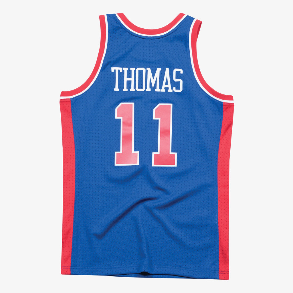 Isiah Thomas Detroit Pistons 1988 - 89 Swingman Road Basketball Jersey