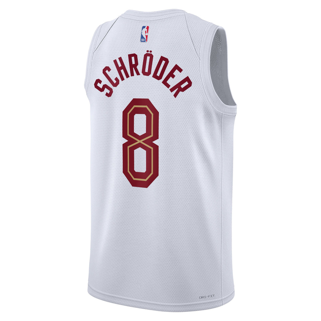 Dennis Schröder Cleveland Cavaliers Association Edition Swingman Basketball Jersey - White - Unisex