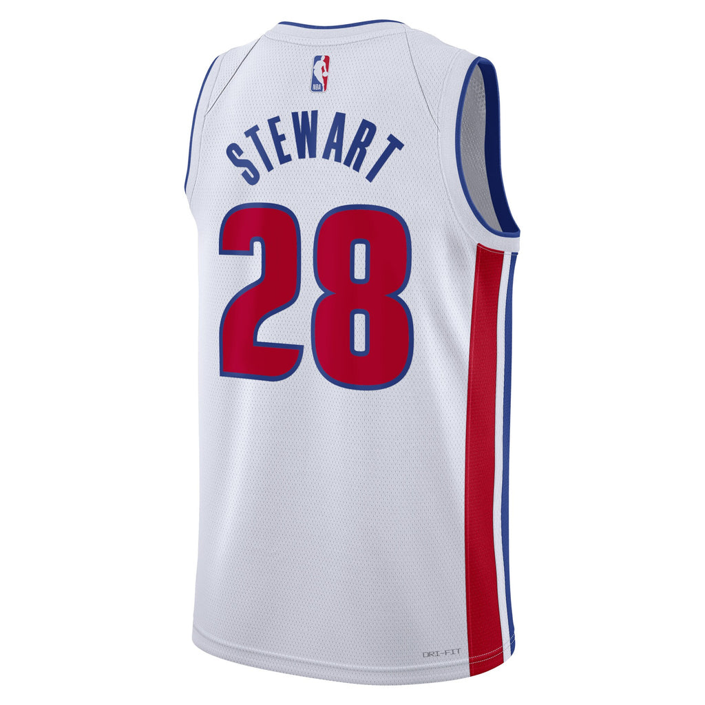 Isaiah Stewart Detroit Pistons Association Edition Swingman Basketball Jersey - White - Unisex