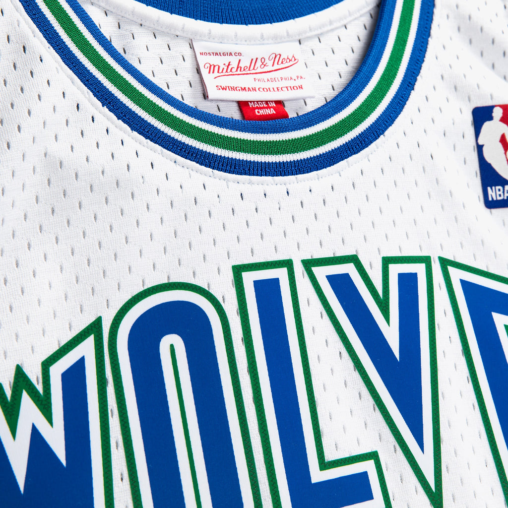 Kevin Garnett Minnesota Timberwolves 1995 Authentic Swingman Basketball Jersey - White