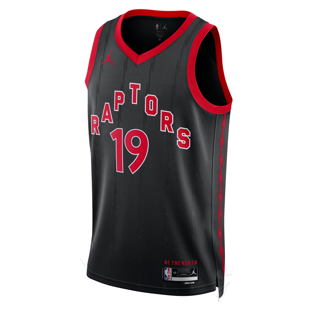 Jakob Poeltl Toronto Raptors Statement Edition Swingman Basketball Jersey - Black - Unisex