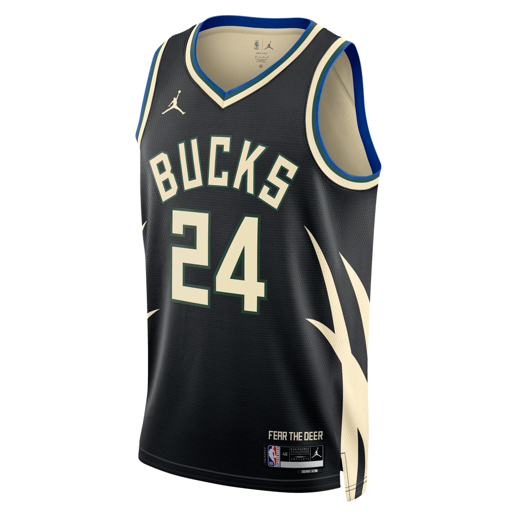 Jaime Jaquez Jr. Milwaukee Bucks Statement Edition Swingman Basketball Jersey - Hunter Green - Unisex