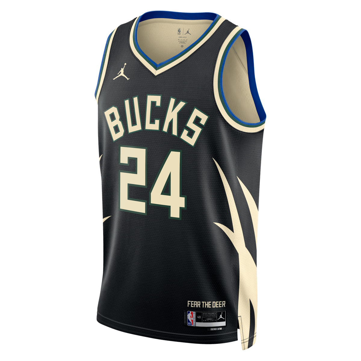 Jaime Jaquez Jr. Milwaukee Bucks Statement Edition Swingman Basketball Jersey - Hunter Green - Unisex