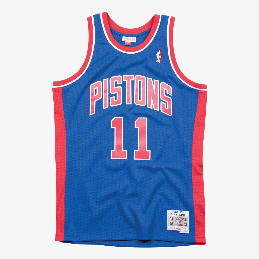 Isiah Thomas Detroit Pistons 1988 - 89 Swingman Road Basketball Jersey