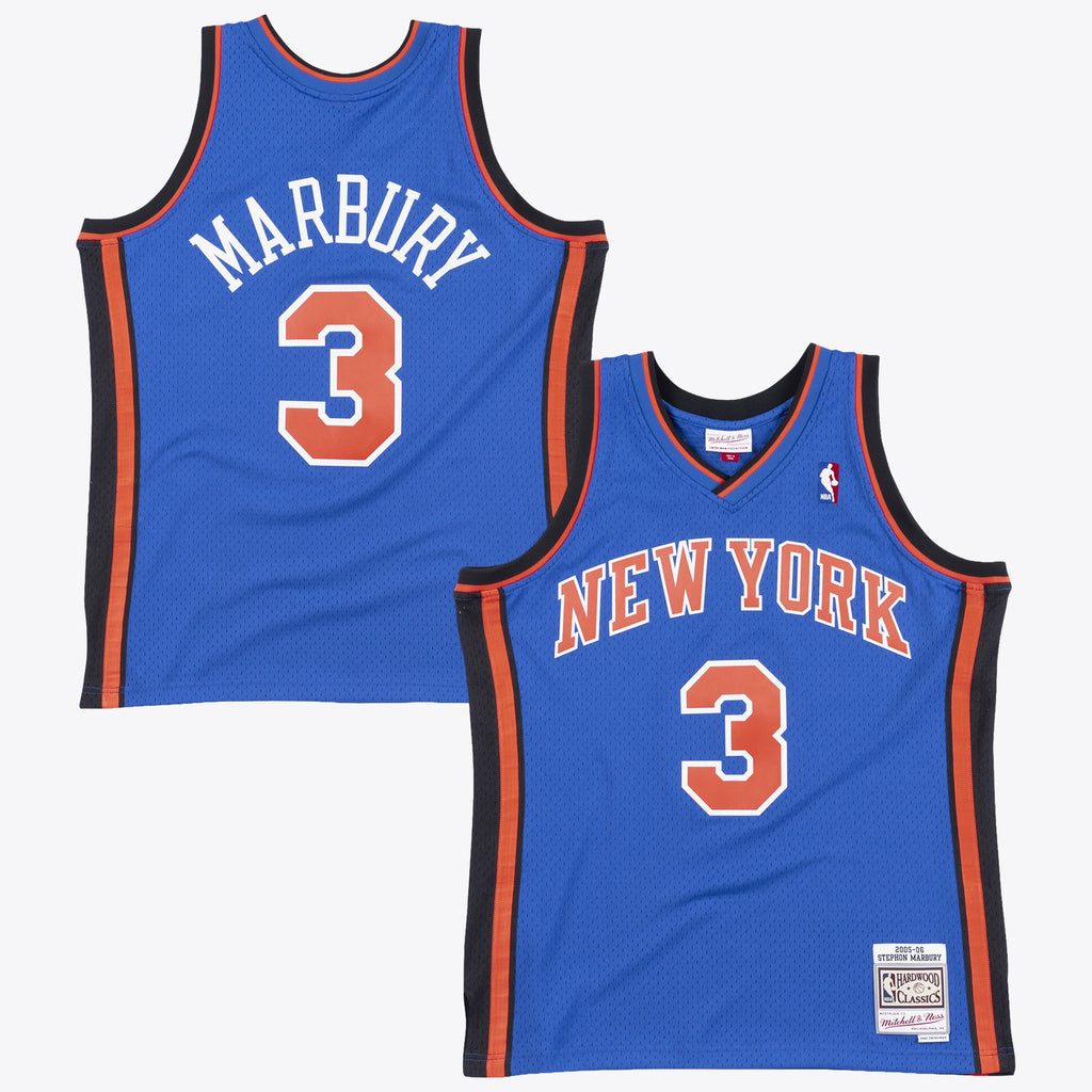 Stephon Marbury New York Knicks 2006 Authentic Swingman Basketball Jersey - Royal Blue