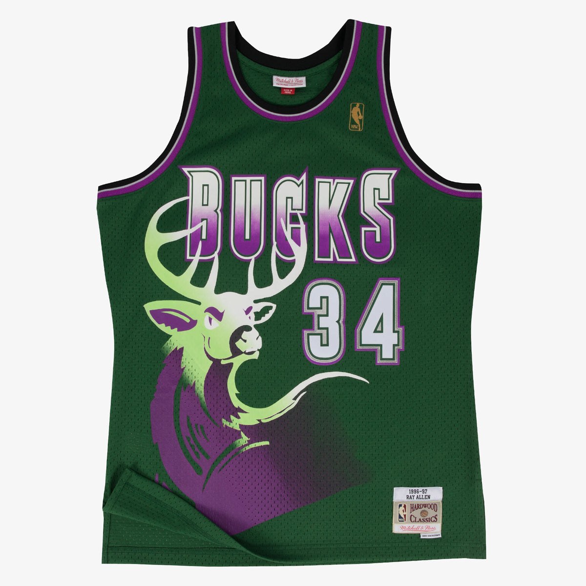 Ray Allen Milwaukee Bucks 1996 - 97 Swingman Alternate Basketball Jersey