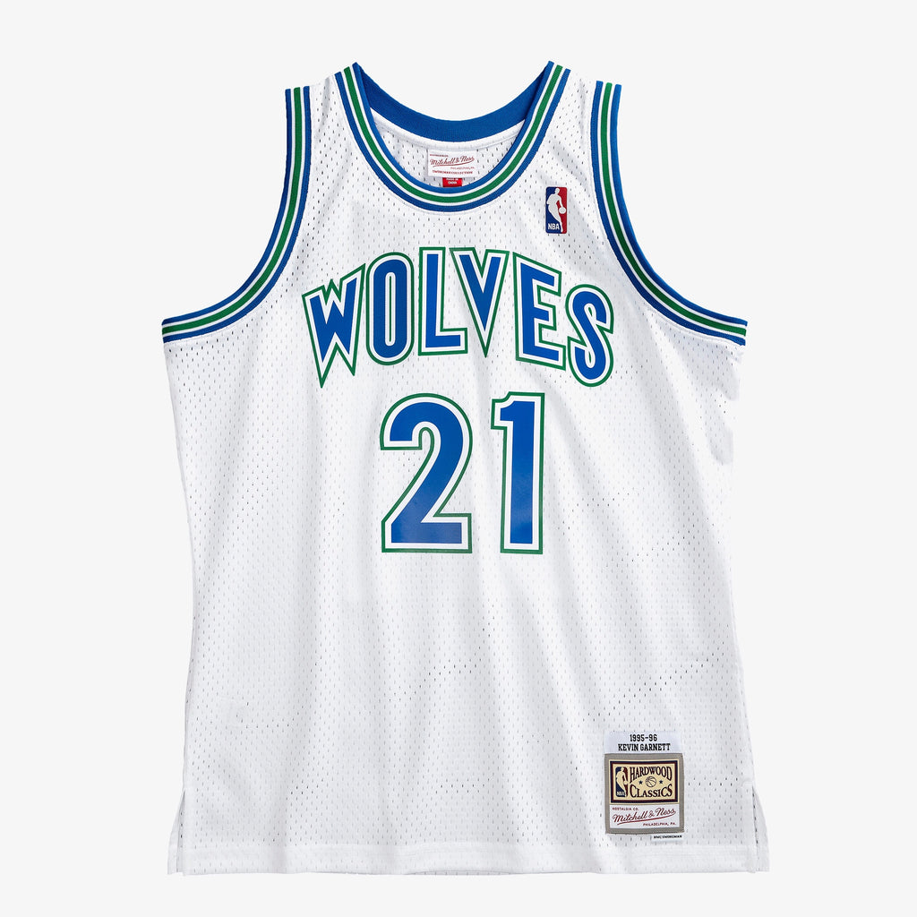 Kevin Garnett Minnesota Timberwolves 1995 Authentic Swingman Basketball Jersey - White