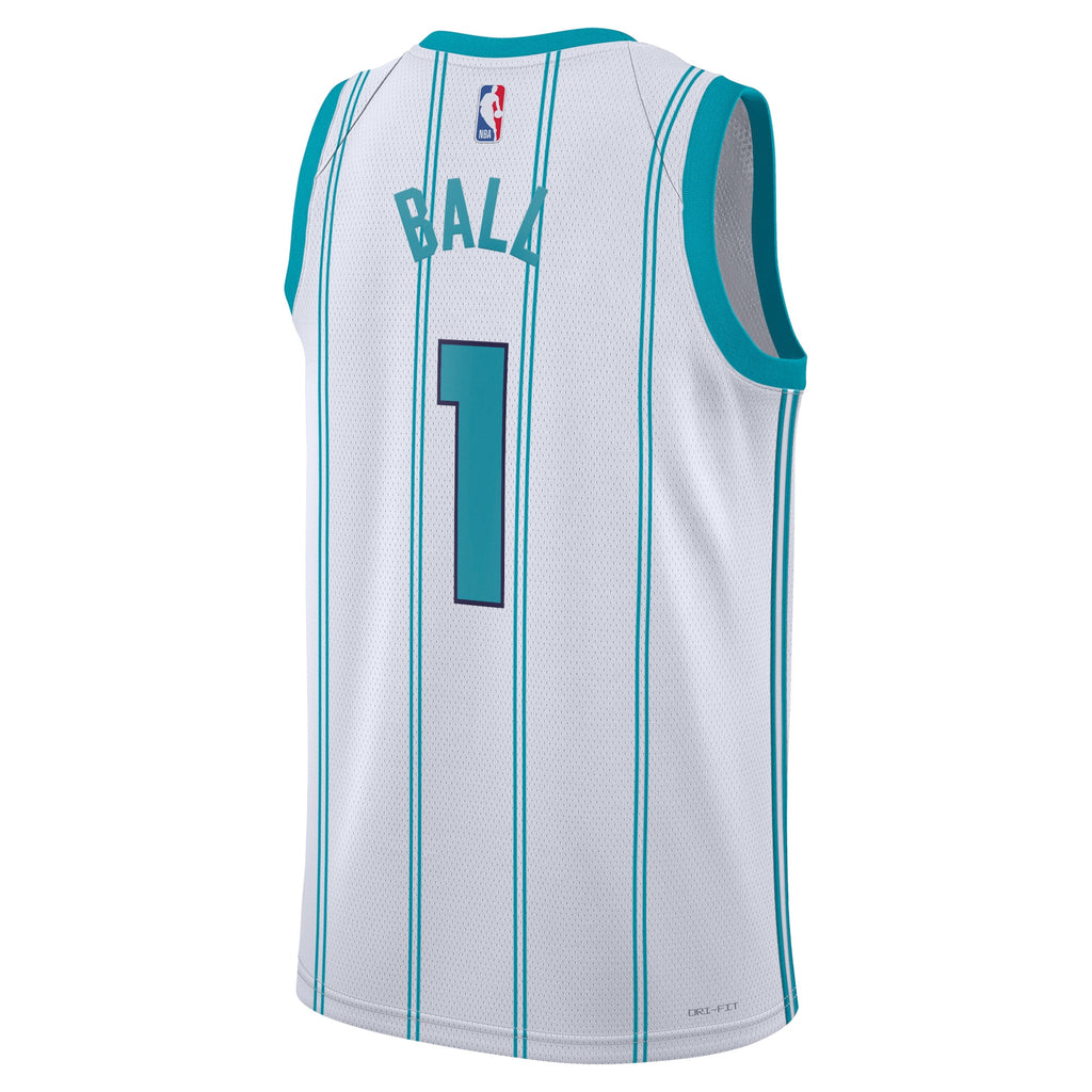 LaMelo Ball Charlotte Hornets Association Edition Swingman Basketball Jersey - White - Unisex