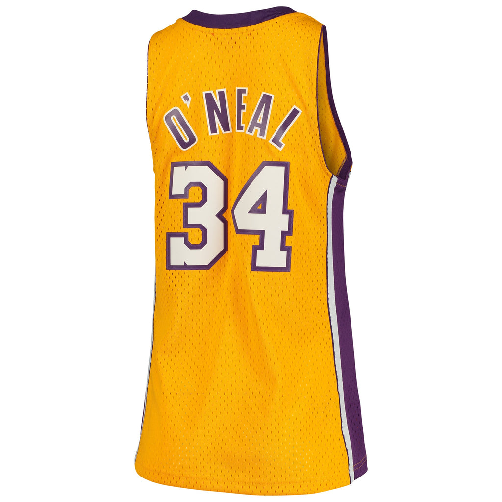 Shaquille O'Neal Los Angeles Lakers 1999 - 00 Hardwood Classics Swingman Basketball Jersey - Womens