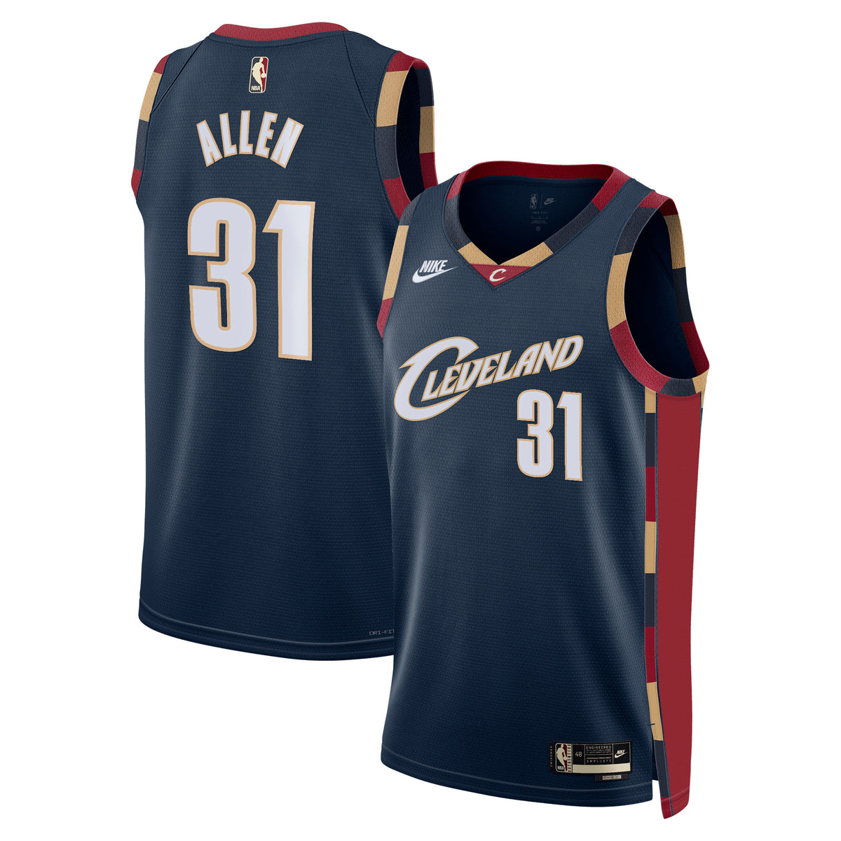 Jarrett Allen Cleveland Cavaliers Classic Edition Basketball Jersey - Navy - Unisex