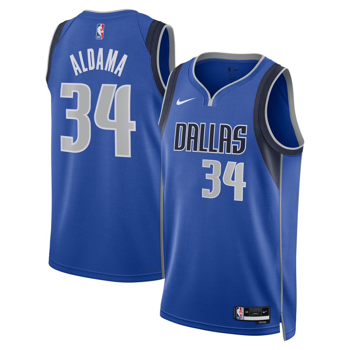 Santi Aldama Dallas Mavericks Icon Edition Swingman Basketball Jersey - Blue - Unisex