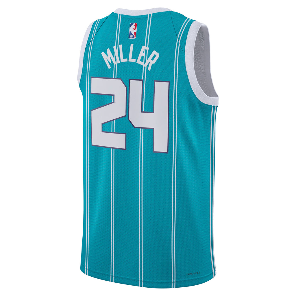 Brandon Miller Charlotte Hornets Icon Edition Swingman Basketball Jersey - Teal - Unisex