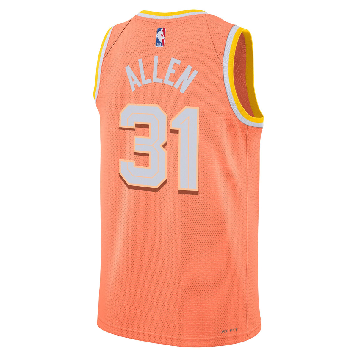 Jarrett Allen Cleveland Cavaliers 2025/26 City Edition Swingman Basketball Jersey - Orange - Unisex