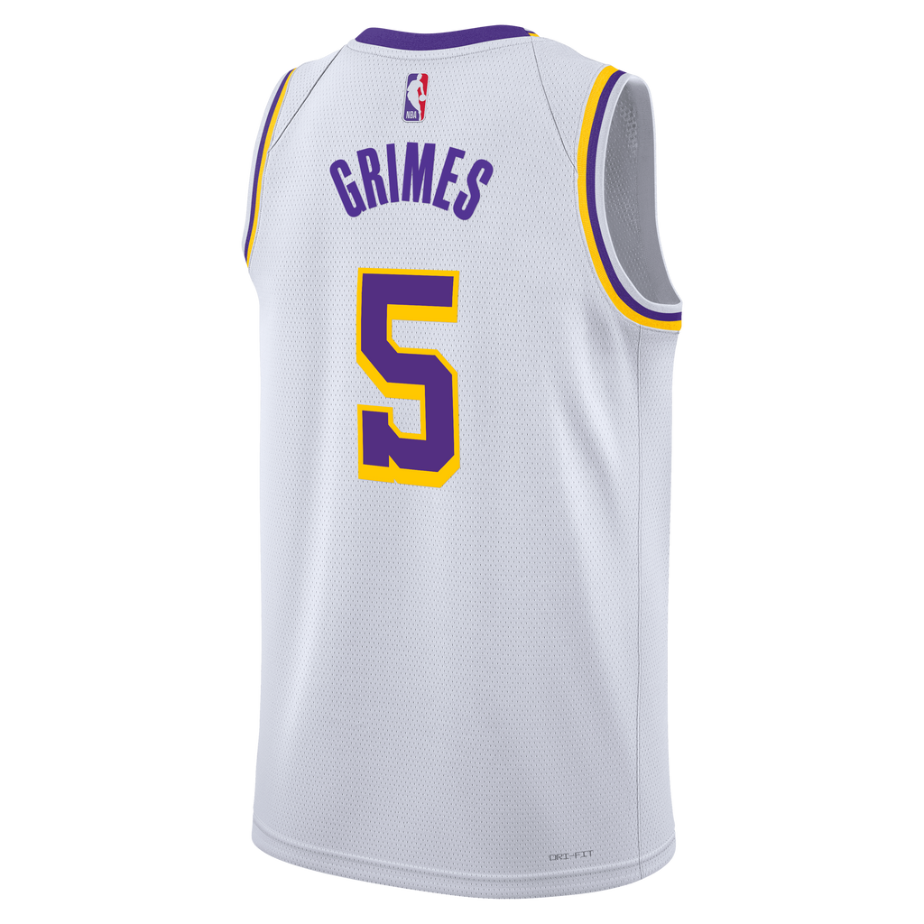 Quentin Grimes Los Angeles Lakers Association Edition Swingman Basketball Jersey - White - Unisex