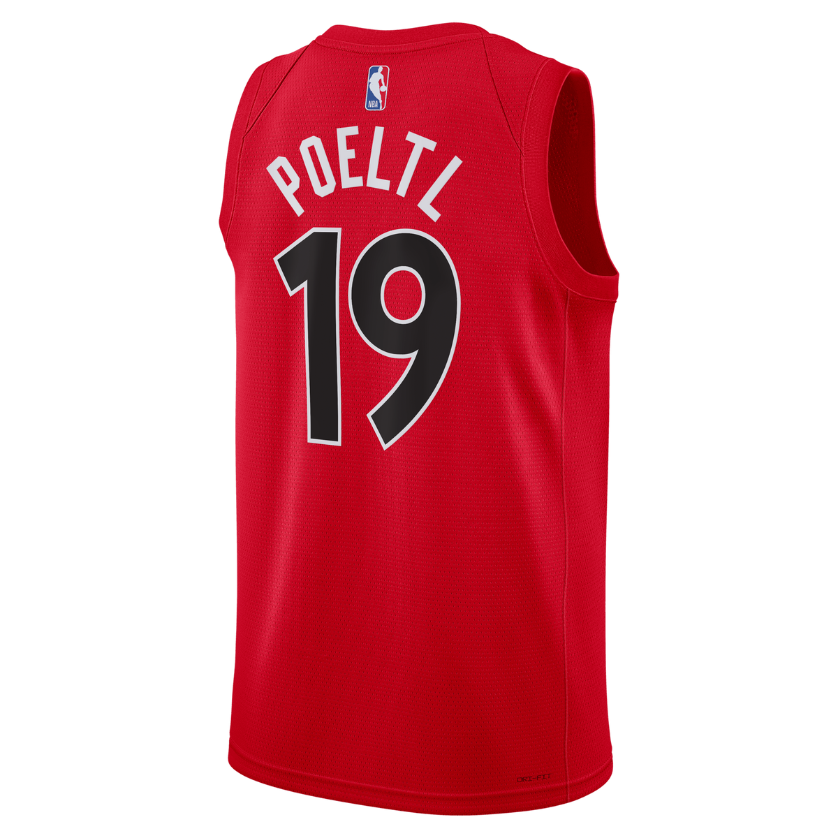 Jakob Poeltl Toronto Raptors Icon Edition Swingman Basketball Jersey - Red - Unisex