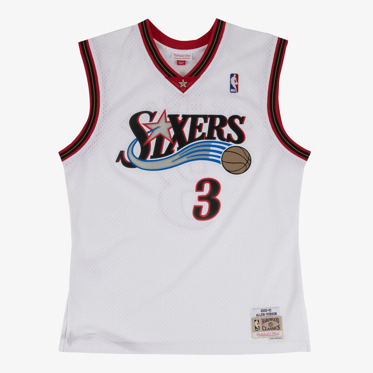 Allen Iverson Philadelphia 76ers 2000 - 01 Swingman Home Basketball Jersey