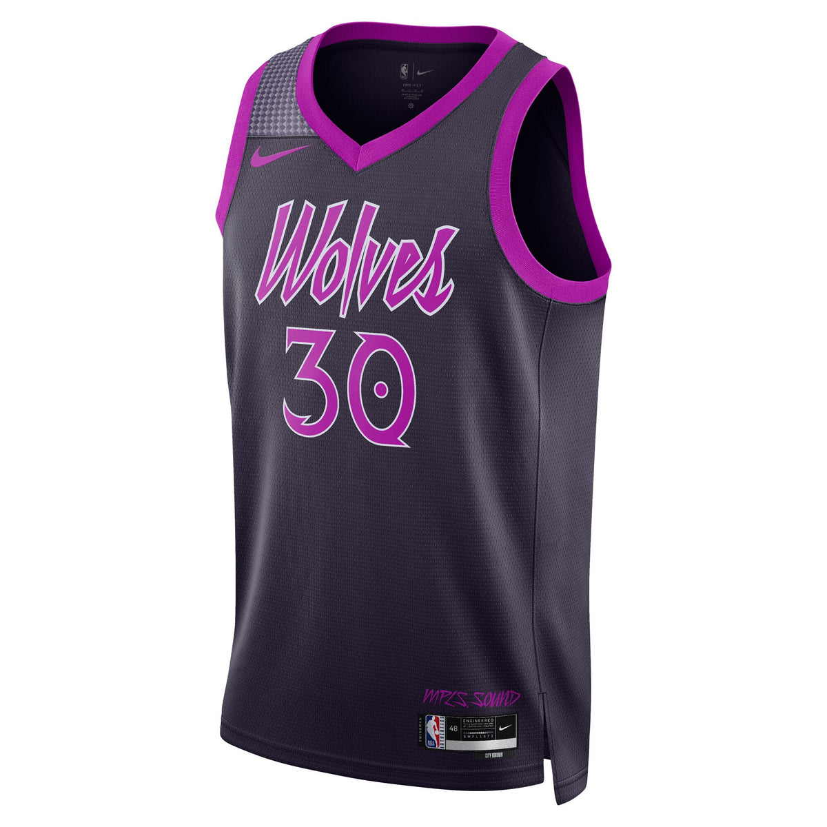 Julius Randle Minnesota Timberwolves 2025/26 City Edition Swingman Basketball Jersey - Black - Unisex