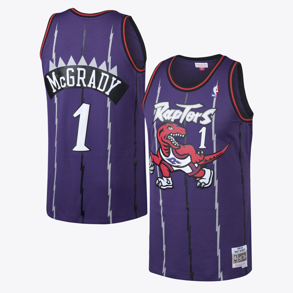 Tracy McGrady Toronto Raptors Hardwood Classics Swingman Road Basketball Jersey - Mens