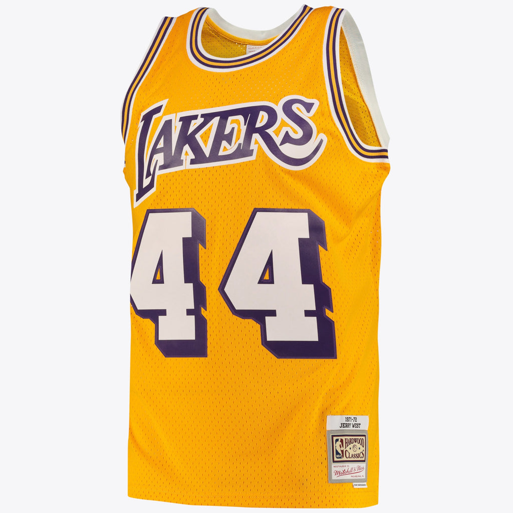 Jerry West Los Angeles Lakers Swingman Road Basketball Jersey - Light Gold - Mens