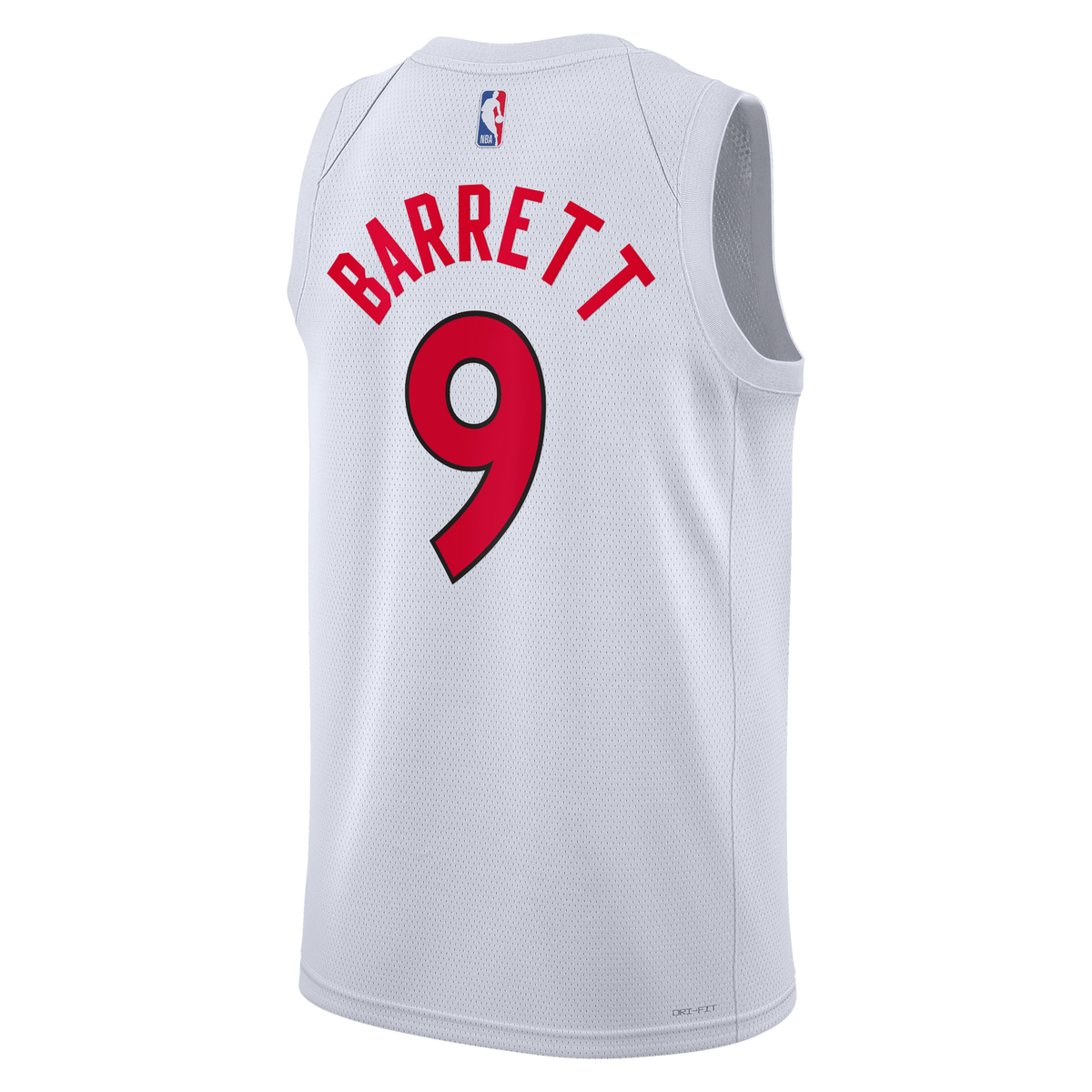 RJ Barrett Toronto Raptors Association Edition Swingman Basketball Jersey - White - Unisex