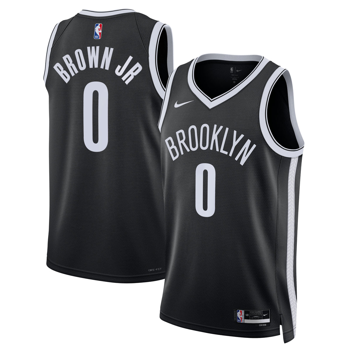 Mikel Brown Jr. Brooklyn Nets Swingman Icon Basketball Jersey - Black - Unisex