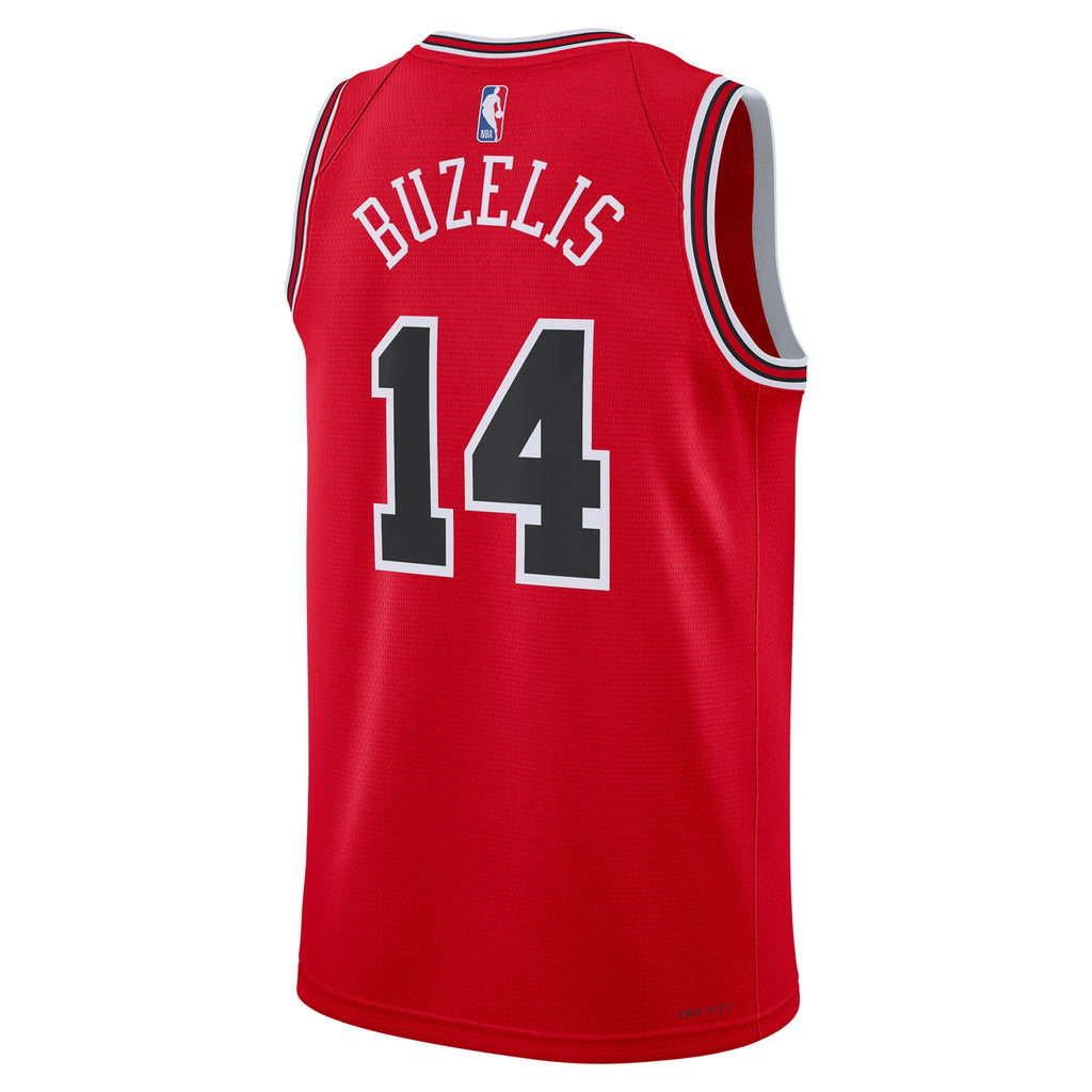 Matas Buzelis Chicago Bulls Swingman Icon Basketball Jersey - Red - Unisex