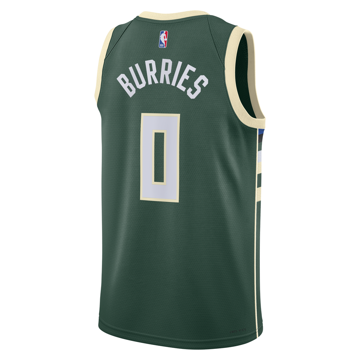 Brayden Burries Milwaukee Bucks Swingman Icon Basketball Jersey - Green - Unisex
