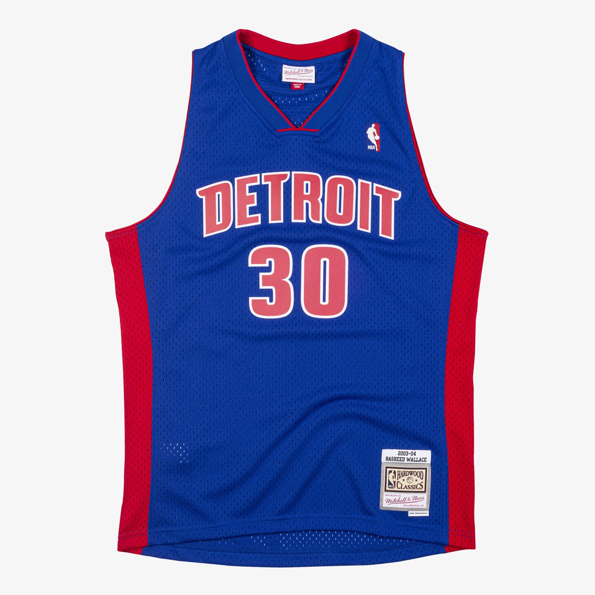 Rasheed Wallace Detroit Pistons 2003 Authentic Swingman Basketball Jersey - Royal Blue