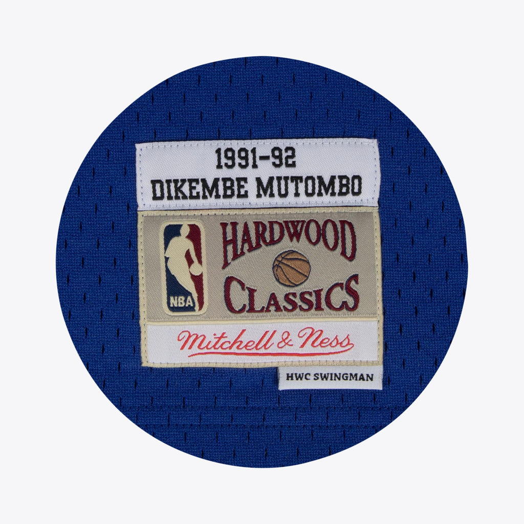 Dikembe Mutombo Denver Nuggets 1991 Hardwood Classics Swingman Home Basketball Jersey - White - Mens