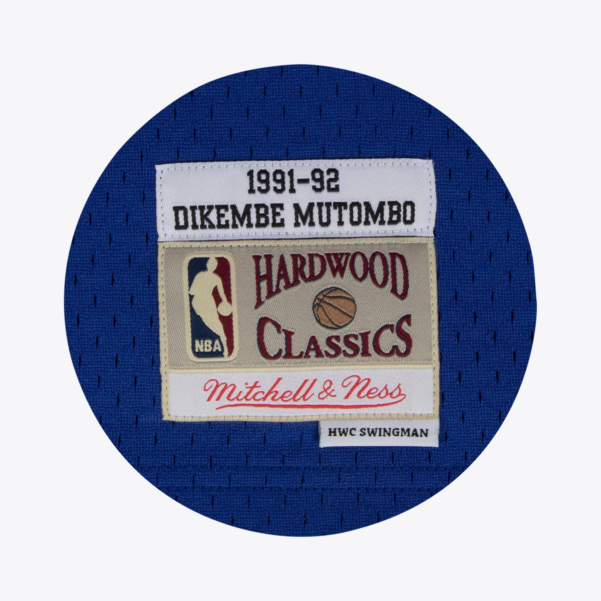 Dikembe Mutombo Denver Nuggets 1991 Hardwood Classics Swingman Home Basketball Jersey - White - Mens