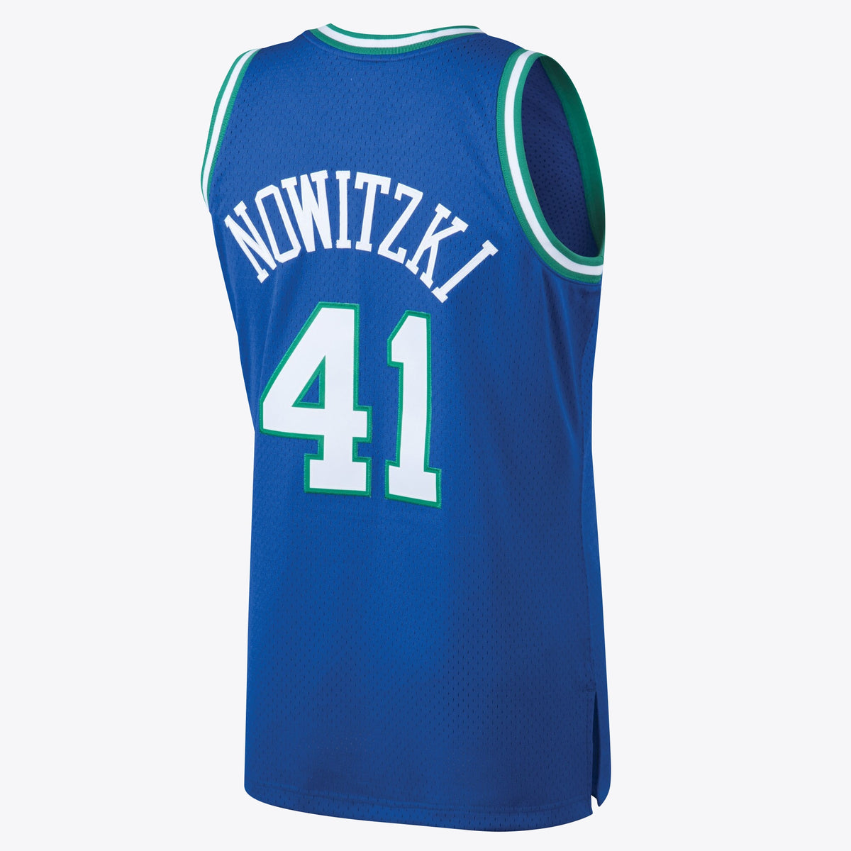 Dirk Nowitzki Dallas Mavericks 1998 Hardwood Classics Swingman Road Basketball Jersey - Royal - Mens