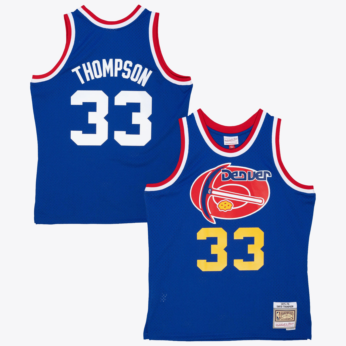 David Thompson Denver Nuggets 1975 Dark Authentic Basketball Jersey - Royal Blue