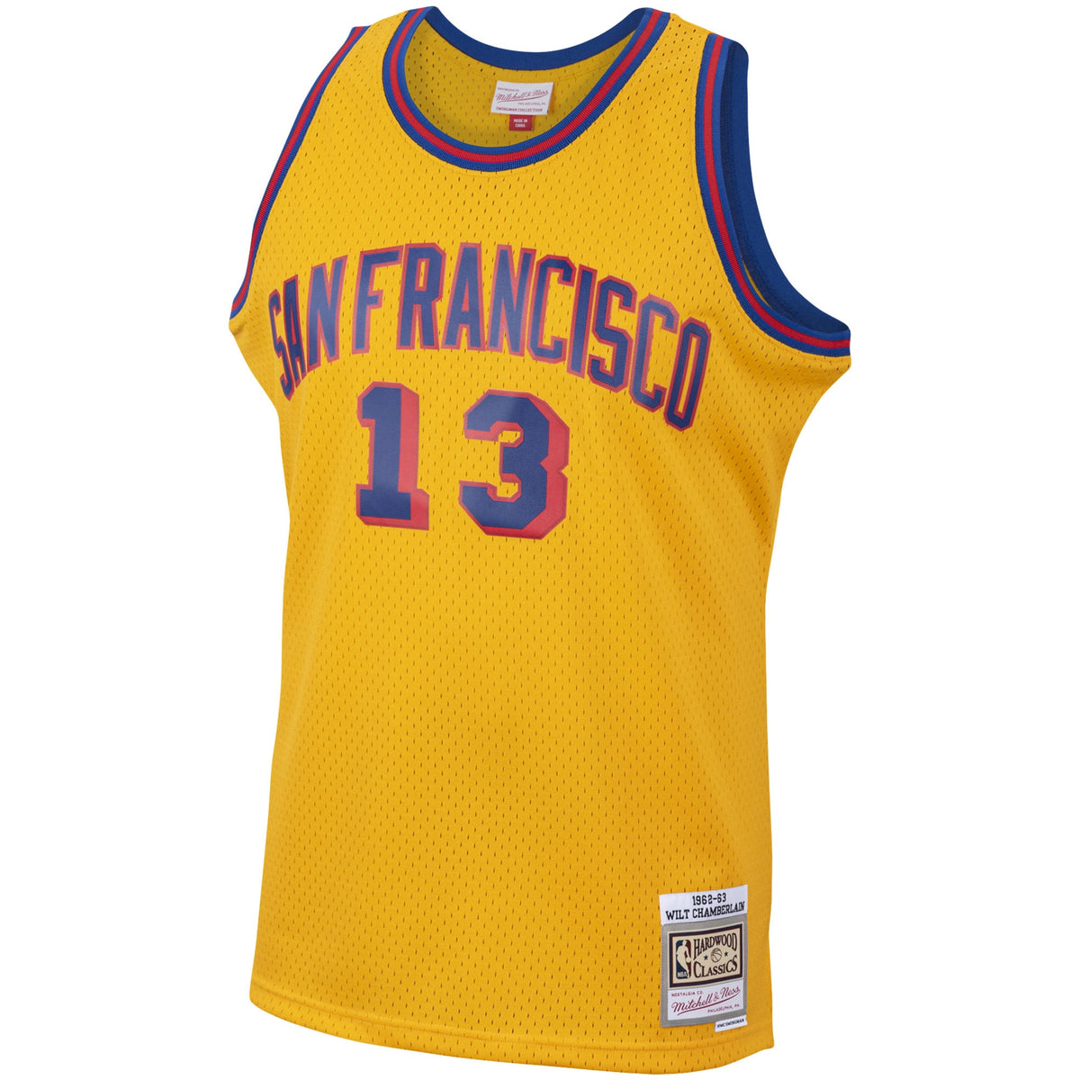 Wilt Chamberlain San Francisco Warriors 1962 - 63 Hardwood Classics Swingman Basketball Jersey - Mens