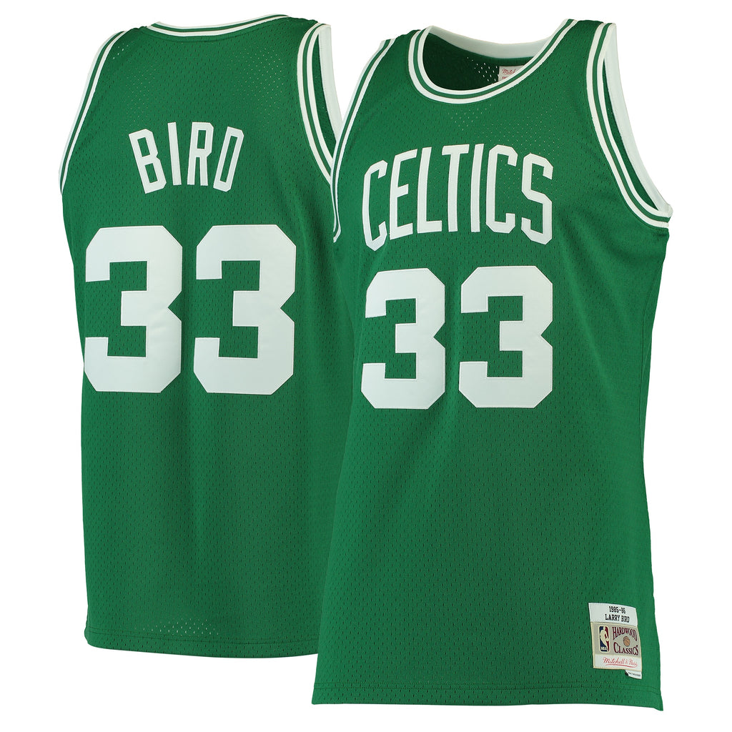 Larry Bird Boston Celtics 1985 - 86 Hardwood Classics Swingman Basketball Jersey - Mens