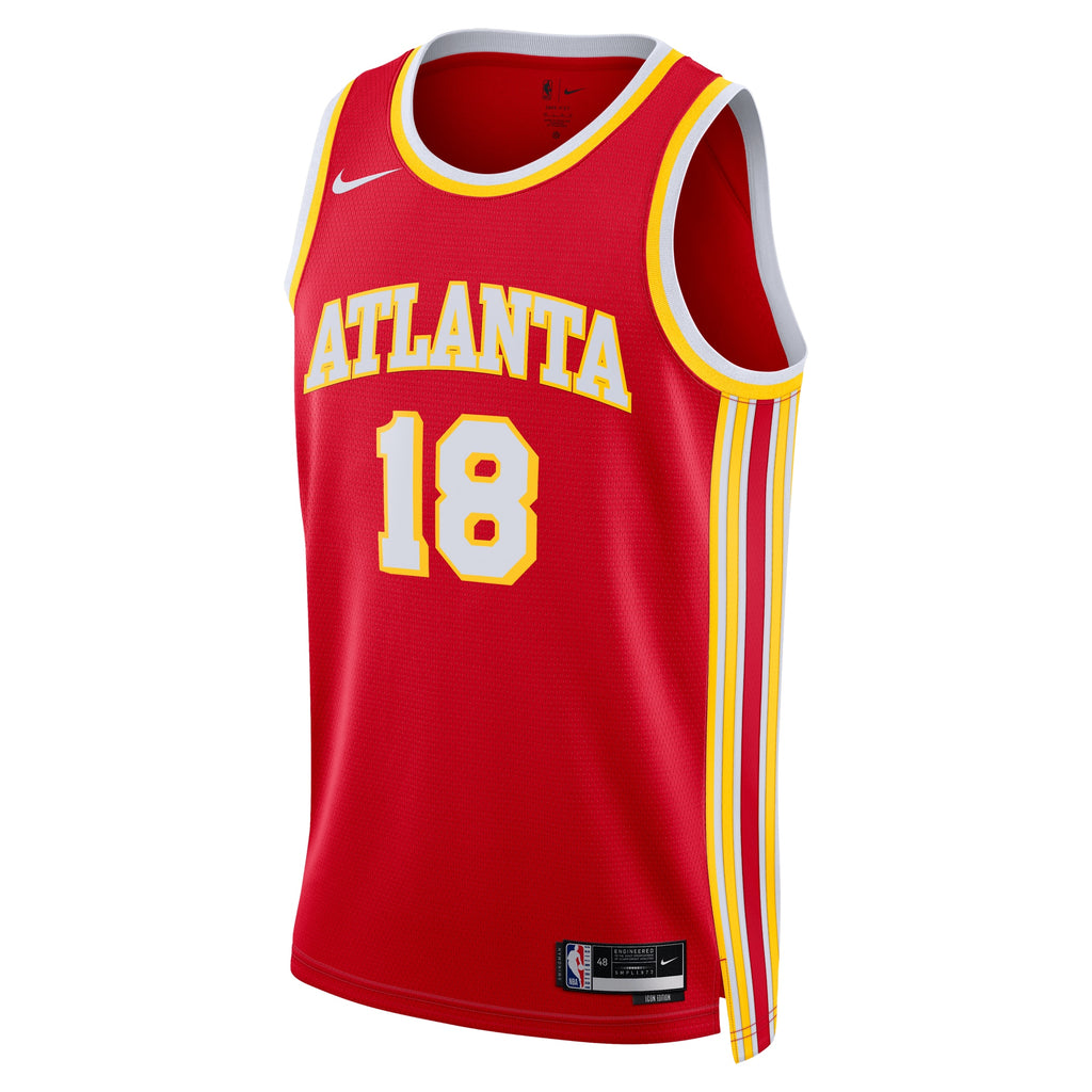 Mouhamed Gueye Atlanta Hawks Icon Edition Swingman Basketball Jersey - Red - Unisex