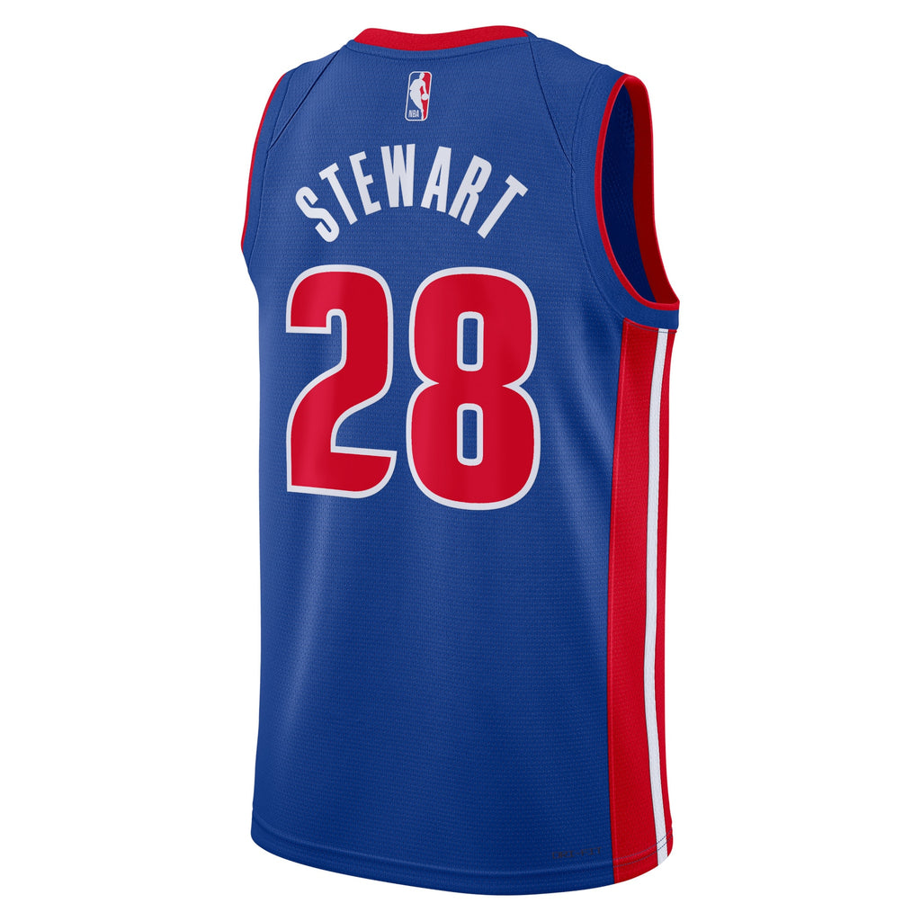 Isaiah Stewart Detroit Pistons Icon Edition Swingman Basketball Jersey - Blue - Unisex