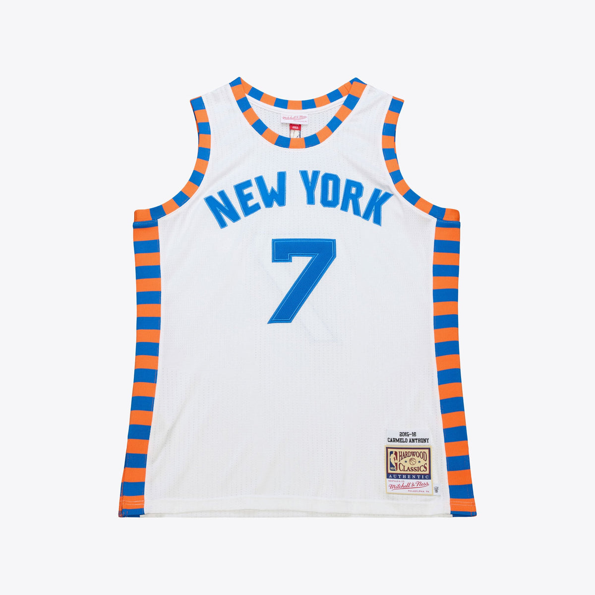 Carmelo Anthony New York Knicks 2015 - 16 Hardwood Classics Authentic Basketball Jersey - Mens