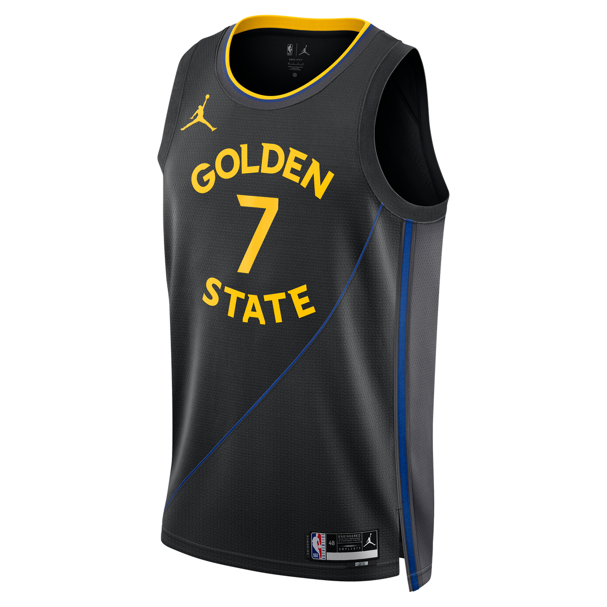 Kristaps Porziņģis Golden State Warriors 2024/25 Statement Edition Swingman Basketball Jersey - Black - Unisex