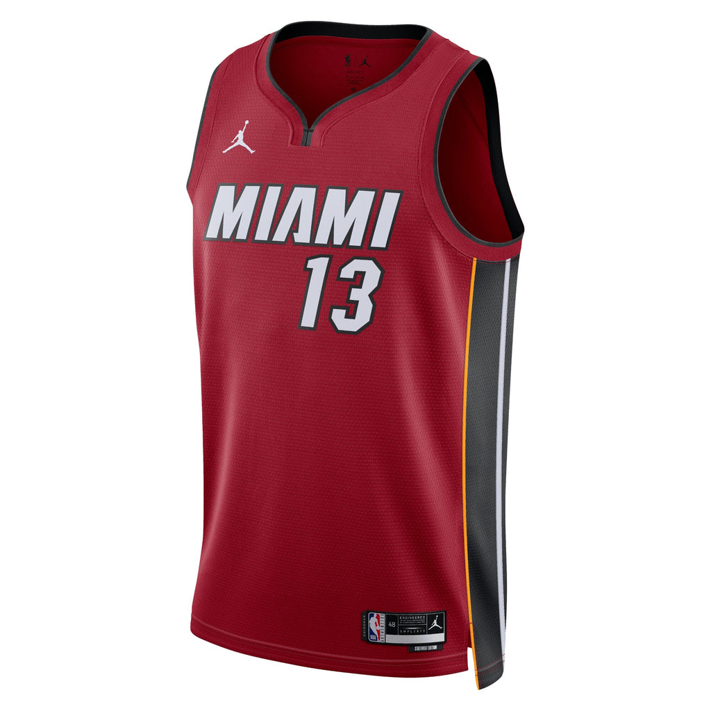 Bam Adebayo Miami Heat Statement Edition Swingman Basketball Jersey - Red - Unisex