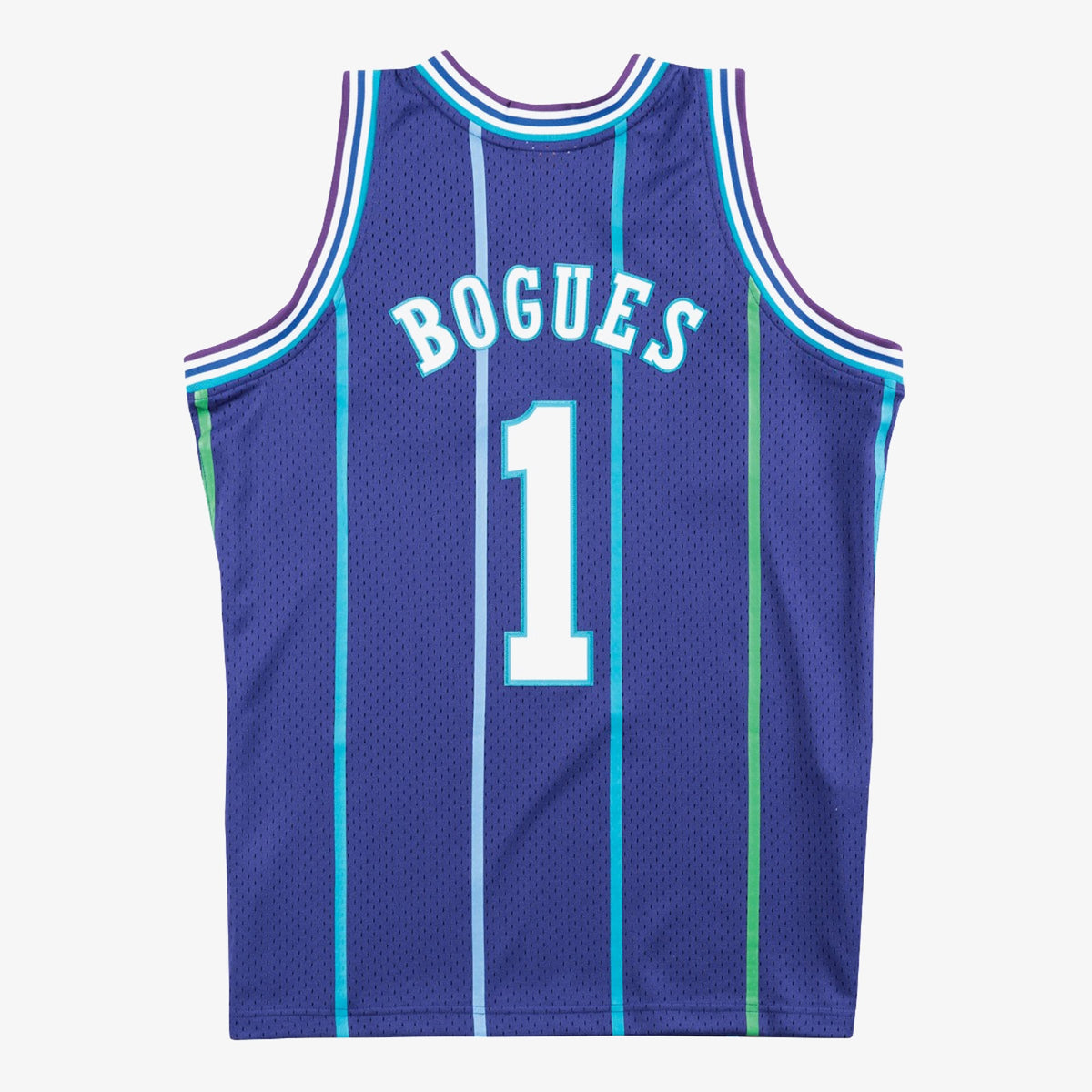 Muggsy Bogues Charlotte Hornets 1994 Authentic Swingman Alternate Basketball Jersey - Purple