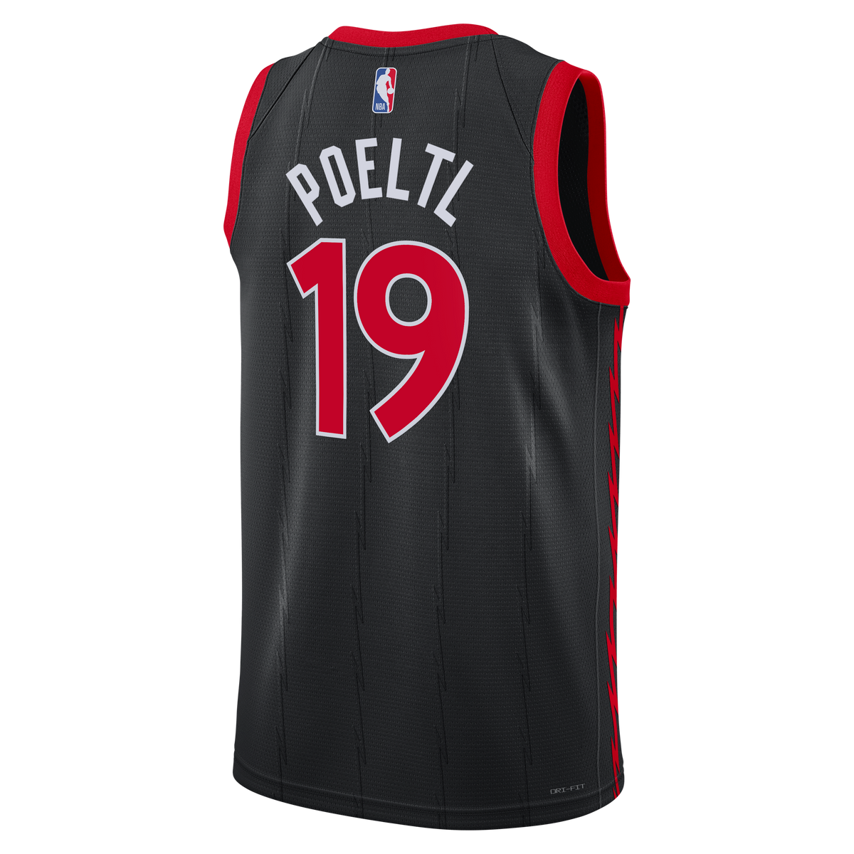 Jakob Poeltl Toronto Raptors Statement Edition Swingman Basketball Jersey - Black - Unisex