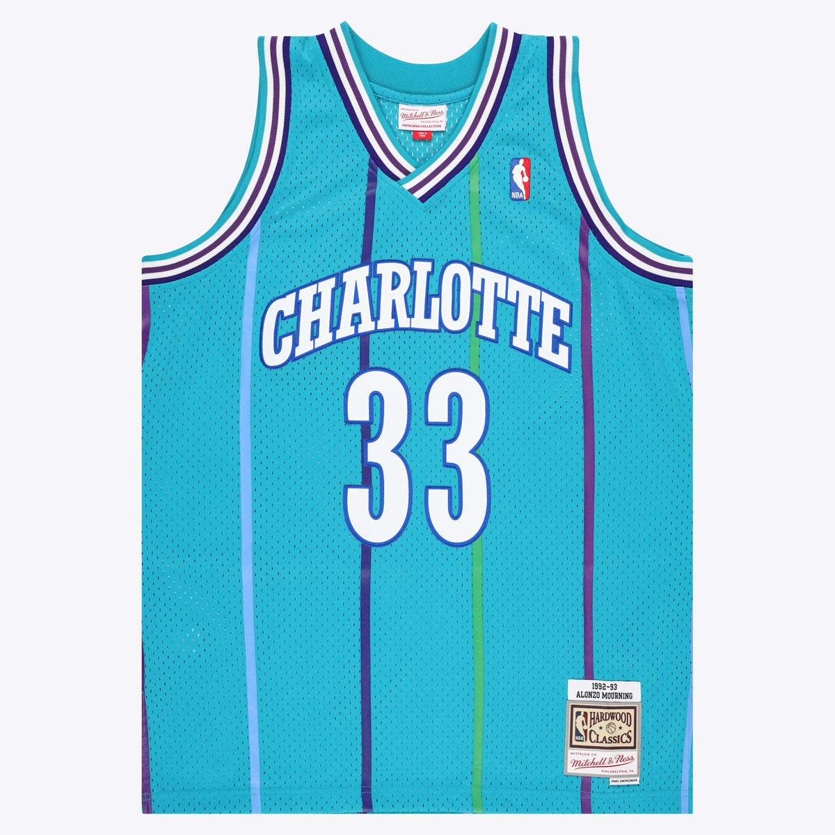 Alonzo Mourning Charlotte Hornets Swingman Basketball Jersey