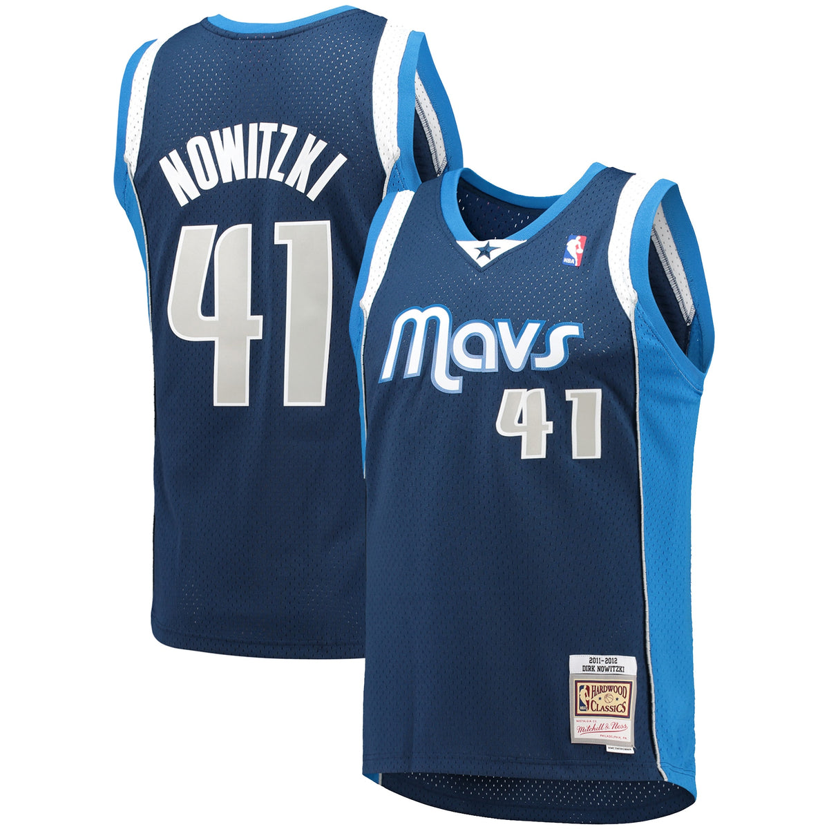 Dirk Nowitzki Dallas Mavericks 2011/12 Hardwood Classics Swingman Basketball Jersey - Mens